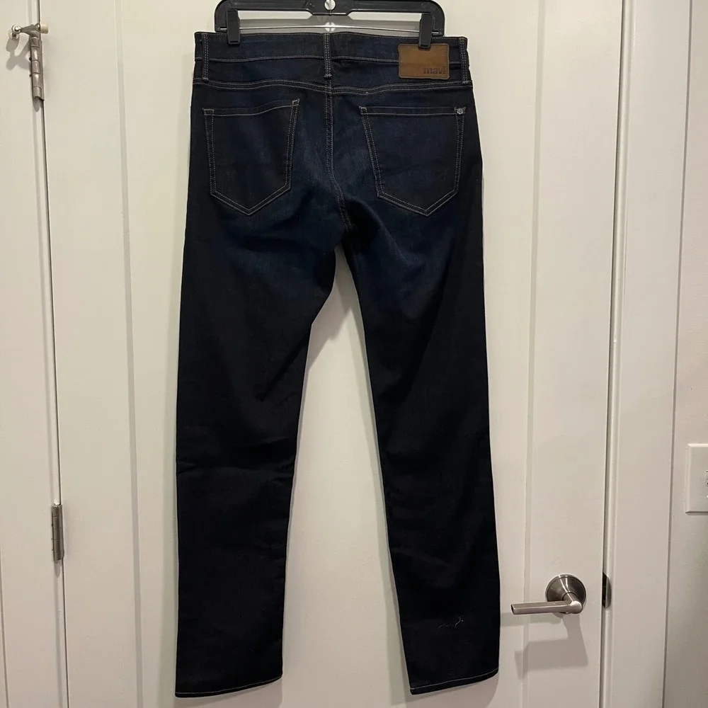 Mavi Jeans Jake Slim Leg Mens Dark Indigo Wash Denim Jeans 32x31